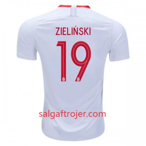 Polen Fodboldtrøjer Piotr Zielinski 19 Hjemmebanesæt VM 2018 Polen Fodboldtrøjer Piotr Zielinski 19 Hjemmebanesæt VM 2018